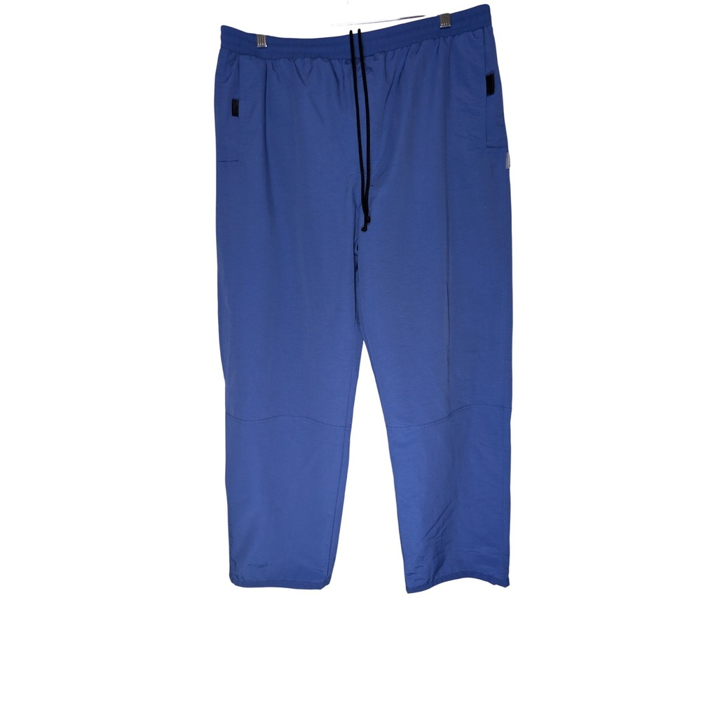 VINTAGE OLD NAVY Y2K NYLON TRACK WINDBREAKER PANTS MESH LINED‎ BLUE MENS SIZE XL